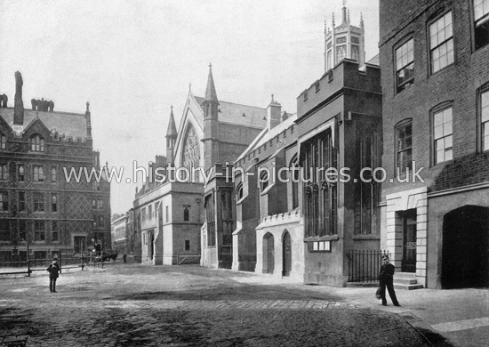 The Chapel, Lincoln's Inn Holborn, London. c.1890's.